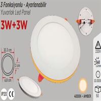 3W.S.A.YUVARLAK 3 FONK. 4000K 1